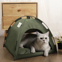 Cooling Cat Tent Bed & Dog Sofa Cushion Pet House for Indoor Comfort, Paws and Whiskers