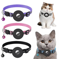 Reflective Waterproof AirTag Collar Holder for Dogs & Cats Safety, Paws and Whiskers